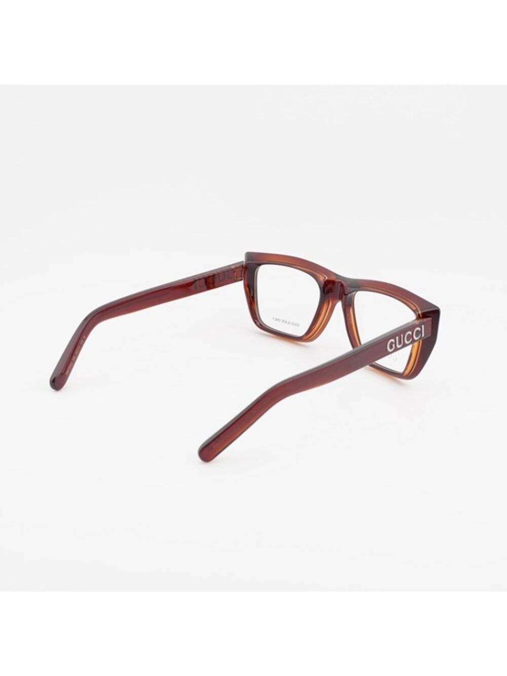 Gucci GG1724O 002 Eyeglasses Dark Havana 52mm Square Frame - Picture 3 of 10